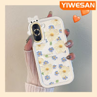 YIWESAN เคสสำหรับ Huawei Nova 10 Nova 10 Pro จิตรกรรมภาพการ์ตูนเคสมือถือซิลิโคนโปร่งใสลายดอกเดซี่ที่สร้างสรรค์เคสเลนส์กล้องถ่ายรูปปิศาจน้อยน่ารักใหม่เคสใสกันกระแทก