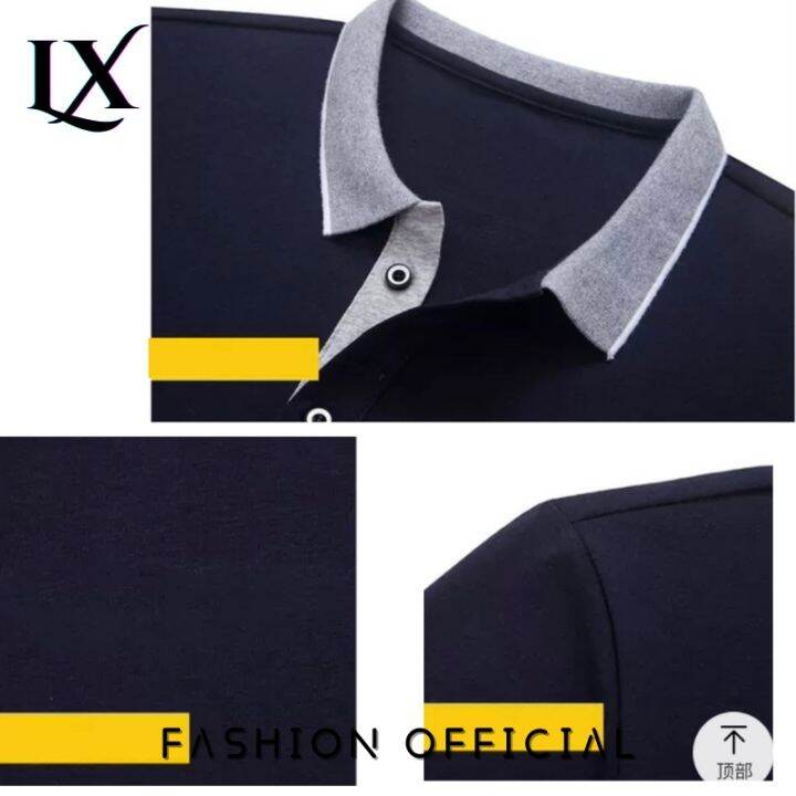 ready-stock-polo-t-shirt-men-polo-shirt-short-sleeve-collar-t-shirt-plain-polos-casual-polo-tee