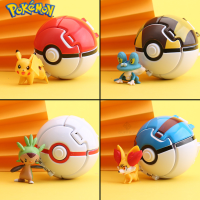 โปเกมอนเอลฟ์บอลตัวแปรของเล่นรุ่น Pikachu ภาพวัสดุพีวีซีรูปการกระทำของเล่นของขวัญเกมเครื่องประดับตกแต่งลูกระเบิด