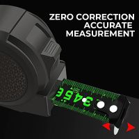 【LZ】❡☒∈  Fita métrica de aço fluorescente resistente ao desgaste Régua de medição espessa Ferramenta de medição de distância multiuso 3m 5m 75 m 10m