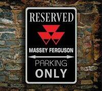 2022ใหม่ล่าสุด Massey Ferguson ป้ายที่จอดรถ-ป้ายโลหะดีบุกโปสเตอร์ Wall Plaque - Vintage ดีบุก Home Wall Decor