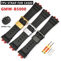 สายสมาร์ทวอท์ชสำหรับสายนาฬิกาข้อมือ TPU เหมาะกับกำไล GMW-B5000 Casio สำหรับผู้ชายสายเปลี่ยนนาฬิกาสายรัดข้อมืออุปกรณ์เสริมพร้อมเครื่องมือ