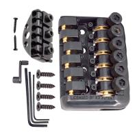 Gazechimp 6 String Headless Guitar Bridge Tailpiece พร้อมชุดน็อตสำหรับกีตาร์ไฟฟ้า