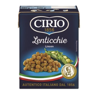 Premium import🔸( x 3) CIRIO Beans Box 380 g. ถั่วบรรจุกล่อง  Letils [CI49]