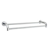 Home ho high quality Wall Mounted Bathroom accessory 304 stainless steel towel rail towel rad double towel bar Y122