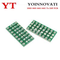 100pcs/lots SMD 0805 0603 0402 To DIP PCB Transfer Board DIP Pin Board Pitch Adapter Keysets