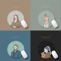 Round Mouse Pad Venus Mouse Pad Mona Lisa Mouse Pad Van Gogh Mouse Pad Van Gogh Mouse Pad black Pearl Multi-Series Mouse Pad