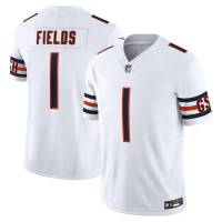 NFL Chicago Bears Jersey Justin Fields Football Tshirt White Vapor Sports Tee Fans Edition