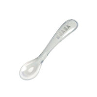 BEABA ช้อนซิลิโคน 2nd age Soft Silicone Spoon - GREY