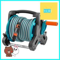 สายยางโรลตั้งพื้น GARDENA 1/2 นิ้วX10เมตร สีฟ้า/สีดำGROUND-BASED HOSE REEL GARDENA 1/2"X10M CYAN/BLACK **ด่วน สินค้าเหลือไม่เยอะ**