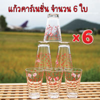 แก้วตวงคาร์เนชั่นปากบาน  จำนวน 6 ใบ