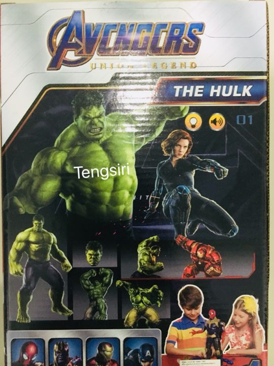 หุ่นเดอะฮัค-มีไฟ-มีเสียง-the-hulk-model-หุ่นฮีโร่จากอเวนเจอร์