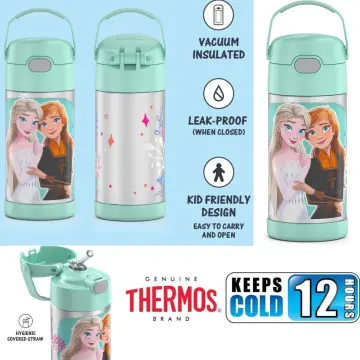 Thermos 12 Ounce Funtainer Frozen Elsa Vacuum Insulated Straw