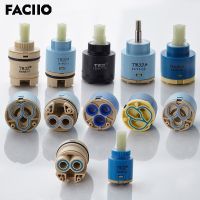 FACIIO ตลับลูกปืนก๊อกน้ำก๊อกผสมเซรามิคเปลี่ยนได้ประหยัดน้ำ1ชิ้น35มม./40มม. ก๊อกห้องน้ำและห้องครัวเปลี่ยนอะไหล่