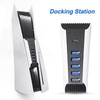 [HOT HAIXWLXKWW 589] Docking Station Multi-Port USB Hub Output ตัวแยกความเร็วสูง5 Port Expansion Charger Extender สำหรับ PS5