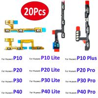 20Pcs ปุ่มเปิด / ปิดสวิตช์เปิด / ปิดปุ่มปรับระดับเสียงปุ่ม Flex Cable สําหรับ huawei P9 Plus P10 Lite P20 Pro P30 P40 Lite P40 Lite 5G