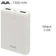 Pin sạc dự phòng7500mAh AVA DS630-WB Trắng hàng like new giá rẻ mới 98
