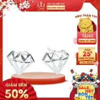 QMJ Hoa tai Nụ Kim cương 3D bạc 925 cao cấp lung linh, dành cho bạn nữ thích bộ trang sức cổ trang và khuyên tai kim cương và phong cách phụ kiện thời trang, thiết kế đơn giản, duyên dáng, công sở - QKL0581