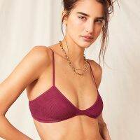 《Be love shop》Ribbed Cotton Bralette Top Women Sexy Bra Lingerie Wireless Unpadded Bras Backless Brassiere Soft Thin Underwear Bralet