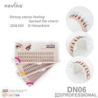 NAVINA New Arrival Luxury Eyelashes 6d Natrual mink hair silk lashes eyelash extensions fake lashes 0.07 thickness