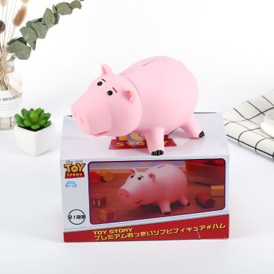 Disney Toy Story Figures Anime Hamm Piggy Bank 20cm PVC Pink Pig Coin Box Model Doll Kids Toys Children Gifts Action Figure