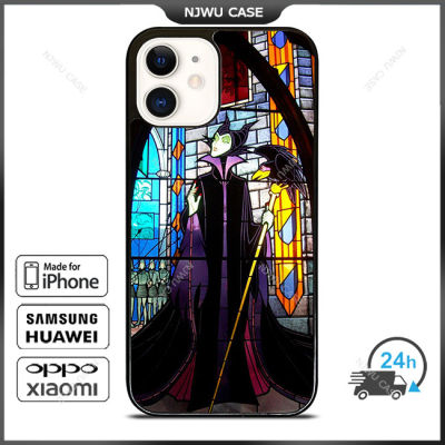Maleficent Sleeping Beauty Glass Phone Case for iPhone 14 Pro Max / iPhone 13 Pro Max / iPhone 12 Pro Max / XS Max / Samsung Galaxy Note 10 Plus / S22 Ultra / S21 Plus Anti-fall Protective Case Cover