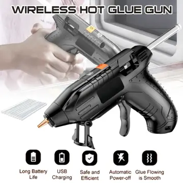 Cordless Hot Melt Glue Gun with Glue-Stick USB Rechargeable