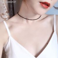 ✌❣ 2mm Bead Necklaces for Women Glass Crystal with 925 Sterling Silver Chain Accessories for Choker Jewelry Party Free Shipping