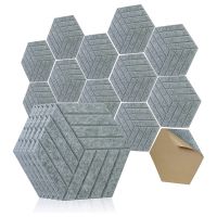 Sound Proof Panels Hexagon Self-Adhesive Hexagon Sound Proof Panels Density Sound Proof Panels 12 Pcs Acoustic Panel, Sound Dampening Panel for Studio Office Home 5