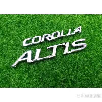 AD. โลโก้ COROLLA ALTIS ชุด2ชิ้น สำหรับติดท้ายรถ