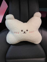 New Plush Bear Car Headrest Waist Pillow Soft Cartoon Creative Cute Goddess Pillow Car Interior Accessories