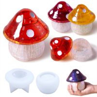 ELEGANT Mushroom Storage Box Resin Mold Diy Epoxy Crystal Decorative Jewelry Box Silicone Mold for Resin