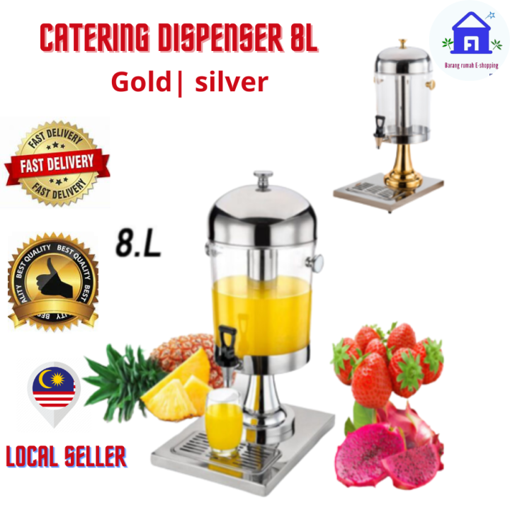 8L Juice Dispenser Catering Refillable Jug Water Storage for catering