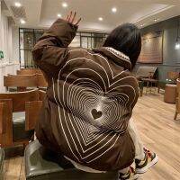 CXSC Store Cotton Coat Women S Winter 2021 New American Style Retro Design Heart Thickened Long-Sleeved Cotton Coat Baseball Uniform Trend