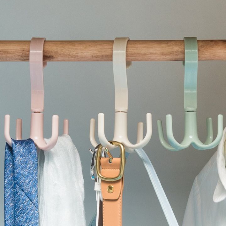 Space Saving Rotated Hanger Hooks Wardrobe Clothes Rack Hanger Organizer  Bag Hanger Shoes Belt Scarf Hanging