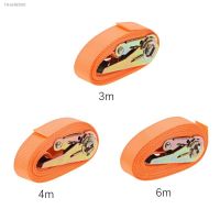 ₪♀ Orange Porable Heavy Duty Tie Down Cargo Strap Luggage Lashing Strong Ratchet Strap Belt With Metal Buckle