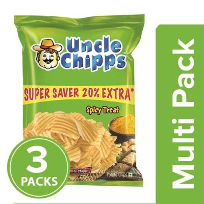 Uncle chips Spicy Treat, 3x55 g Multipack