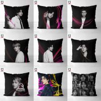 [HOT ZILXQIQILASW 103]Kpop ปลอกหมอนอิง Kpop,ปลอกหมอนอิง Kpop ปลอกหมอนนุ่มรุ่น DIY 49ปลอกหมอนทรงสี่เหลี่ยม45x45CM ขนาด40X40ซม.