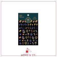 พร้อมส่งทุกวันสติกเกอร์ติดเล็บ สติ๊กเกอร์ดอกน่ารัก 5D Korean Style Nail Stickers สติกเกอร์สไตล์เกาหลี กันน้ำ คุณภาพดี