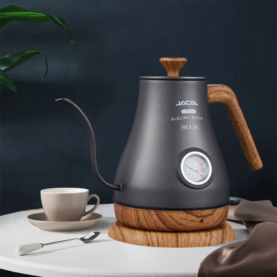 1.0L Electric Kettle Tea Coffee Pot Slender Spout Matte Texture Stainless Steel liner Kettle With Temperature Controller