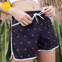 amyours on the beach กางเกงขาสั้นหญิง คุณภาพดี ผ้าไม่บาง แห้งไว ใส่ว่ายน้ำ รุ่น Womens Summer ลาย mini watermelon