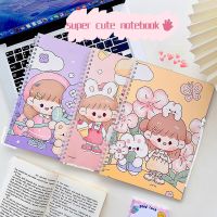 A4 Cute Loose Leaf Notebook Handbook Sketchbook Office School Stationery Supplies Student Cartoon Notepad Memo Diary Journal Note Books Pads