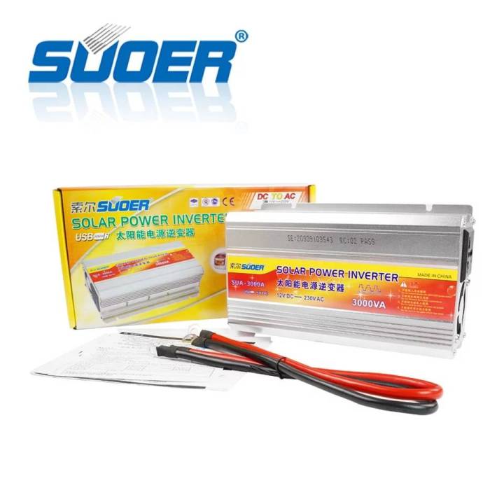 สินค้ารับประกัน-1-เดือน-suoer-inverter-12v-3000w-อินเวอร์เตอร์-12v-to-220v-portable-smart-power-inverter-3000w