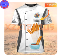 【 xzx180305 】Churreria Tshirt Churros 3D Custom Shirt Black Uniform S-5XL For Men Women 23