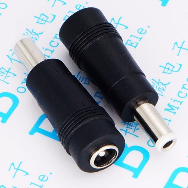 ：“{》 DC Converter Head DC5.5 * 2.1 Female To 5.5 * 2.5 Male DC Power Adapter Big Turn Small