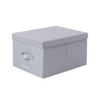 Foldable Storage Box Clothes Underwear Quilt Blanket Storage Box with Lids Large Capacity Satin Box Closet Clothing Organizer