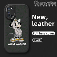 เคส Chenyyyka สำหรับ OPPO เคส A52 A92 A72 4G มิกกี้เมาส์แฟชั่นลายการ์ตูนใหม่ซิลิโคนนิ่มฝาหลังเคสใส่โทรศัพท์หนังเคสกันกระแทกเลนส์กล้องถ่ายรูปเคสป้องกันรวมทุกอย่าง