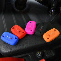 ACar Key Case Cover พวงกุญแจ Polychrome ซิลิโคน Protector ตกแต่งสำหรับ Smart 451 453 Fortwo Forfour Auto ภายใน AccessorriesM