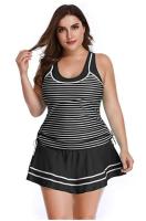 Plus Size Swimwear Women Tankini Sets Large Sized Printe Push Up Swimsuit Backless Beach Dress Skirt Bathing Suit women