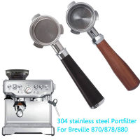 54มม. Portafilter กาแฟ Bottomless Portafilter สำหรับ Breville 870878880ตะกร้ากรองเปลี่ยนเครื่องชงกาแฟเอสเปรสโซอุปกรณ์เสริม